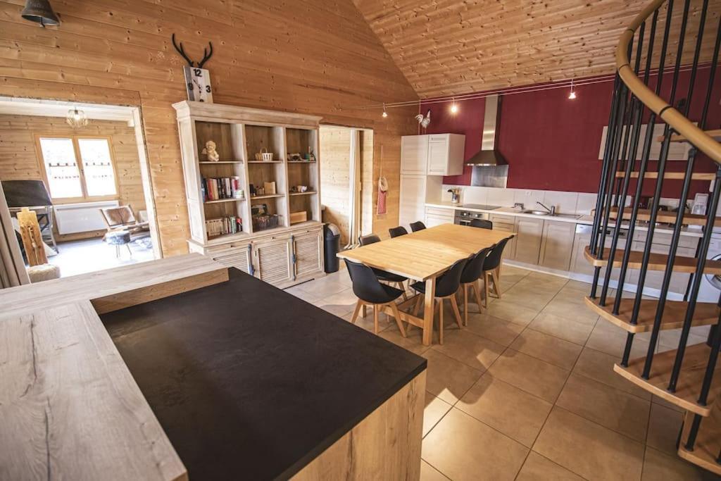 Gite Jura Mina Chalet Au Milieu De La Nature Villa Ney Buitenkant foto